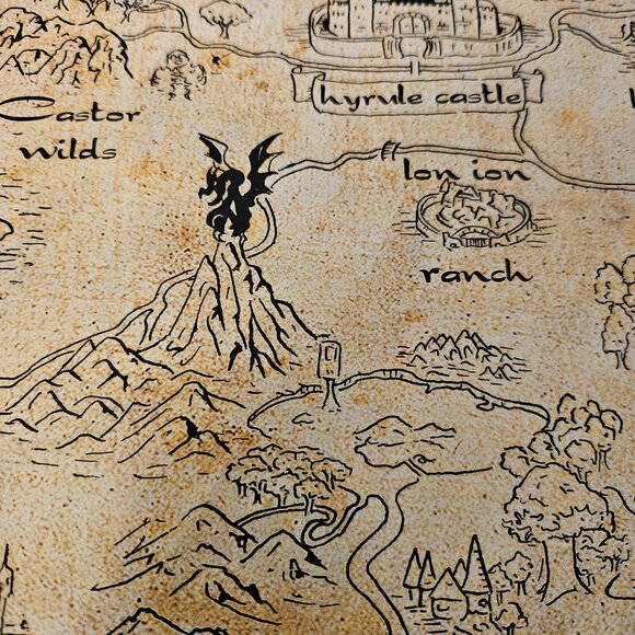 3/15$ legend of Zelda art print, map of hyrule - Picture 3 of 3